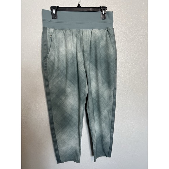 Athleta Pants - Athleta Nolita Crop Pant Womens 10 Green Slim Tapered Lounge Minimal Travel